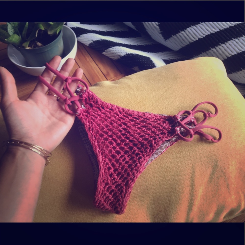 Acacia Swimwear Nusa Crochet Bottoms M